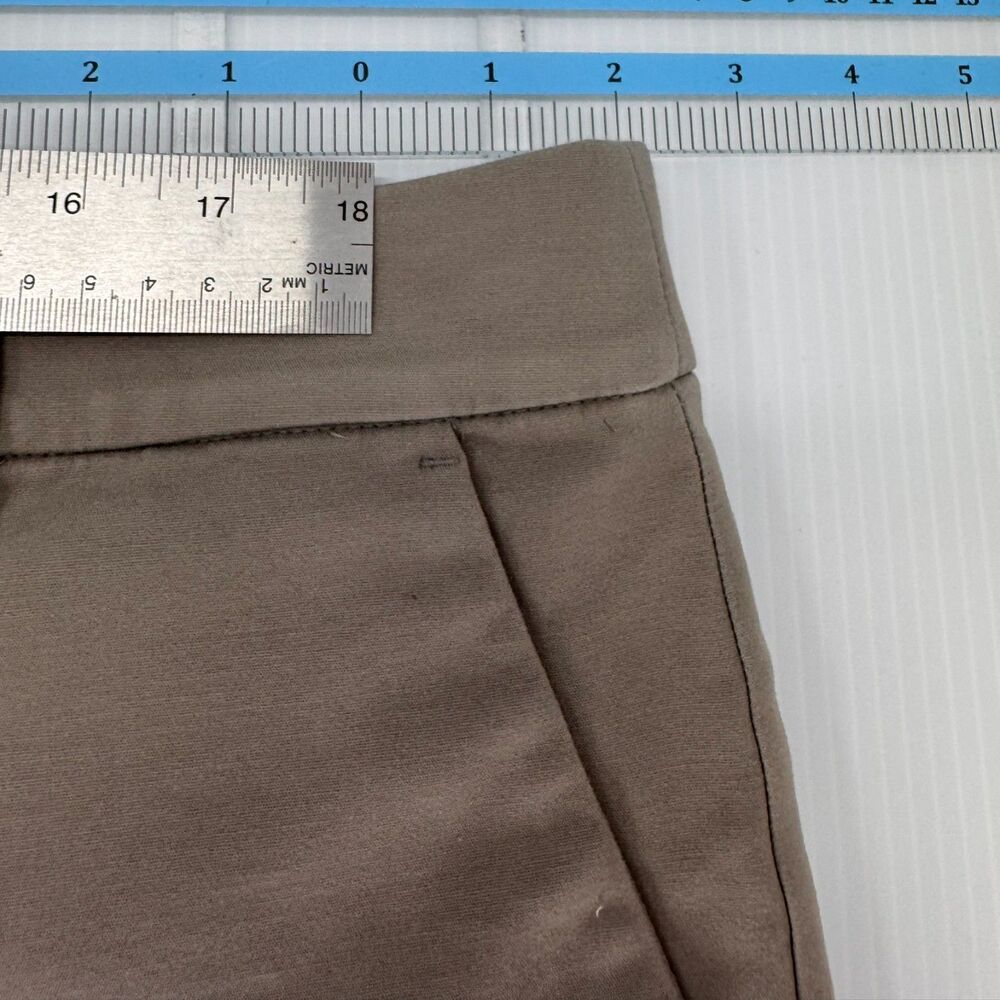 LOFT Riviera Khaki Stone Beige Tailored Shorts Size 16 High Rise Stretch EUC - Picture 7 of 8
